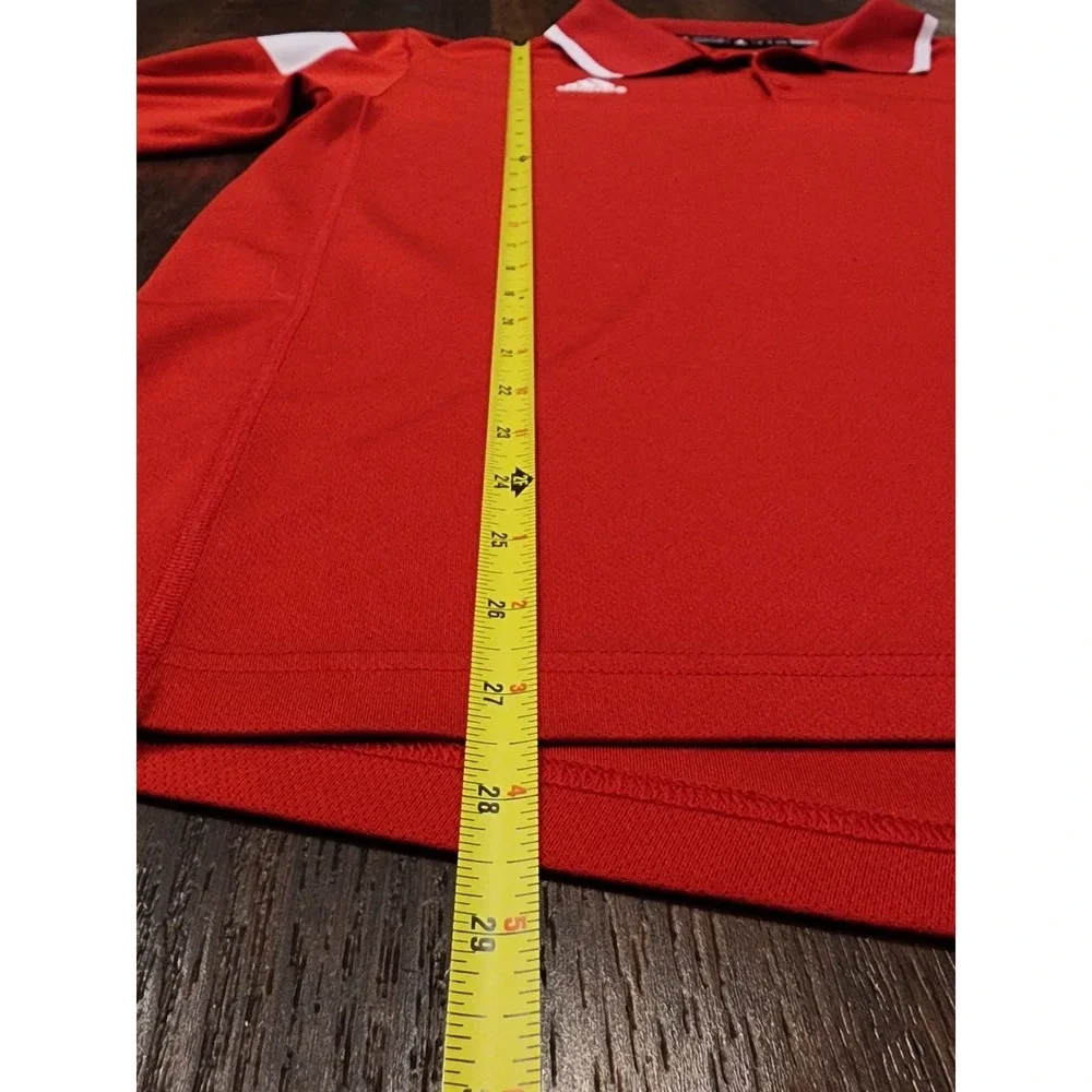 Adidas Men's‎ Climalite Polo Shirt, Size XL, Red, Short Sleeve, Golf Shirt
